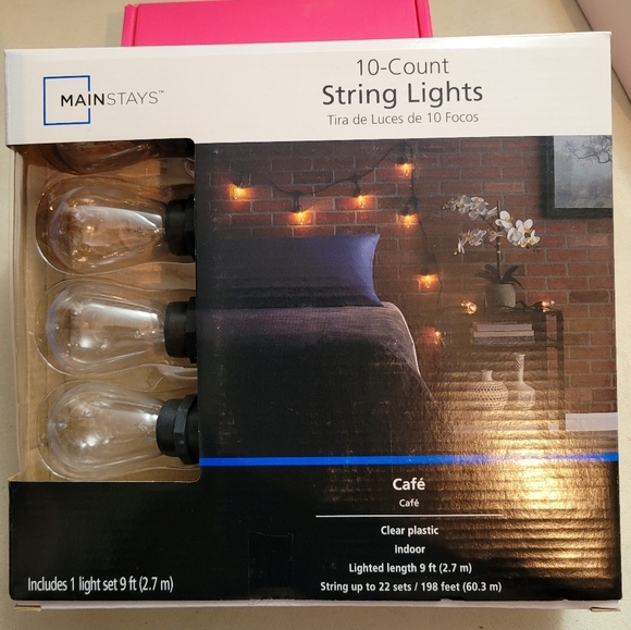Mainstays Other - Cafe Clear Plastic Indoor String Light